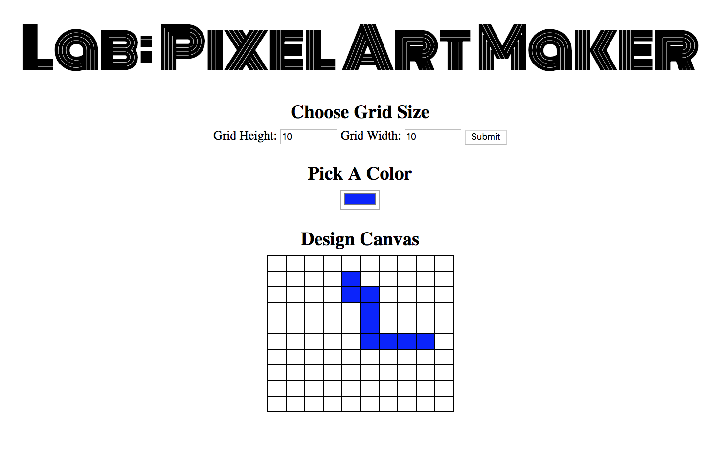 Pixel art maker screenshot